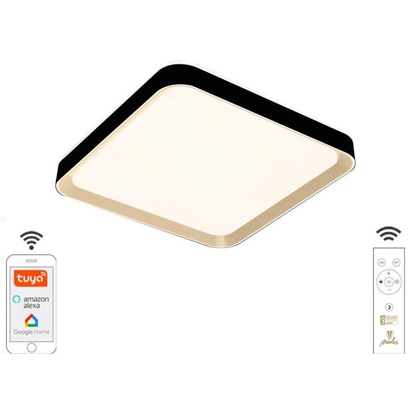 Plafonnier à intensité variable LED/48W/230V 2700-6500K Wi-Fi Tuya + télécommande