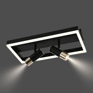 Plafonnier à intensité variable LED/50W/230V 3000-6500K noir + télécommande