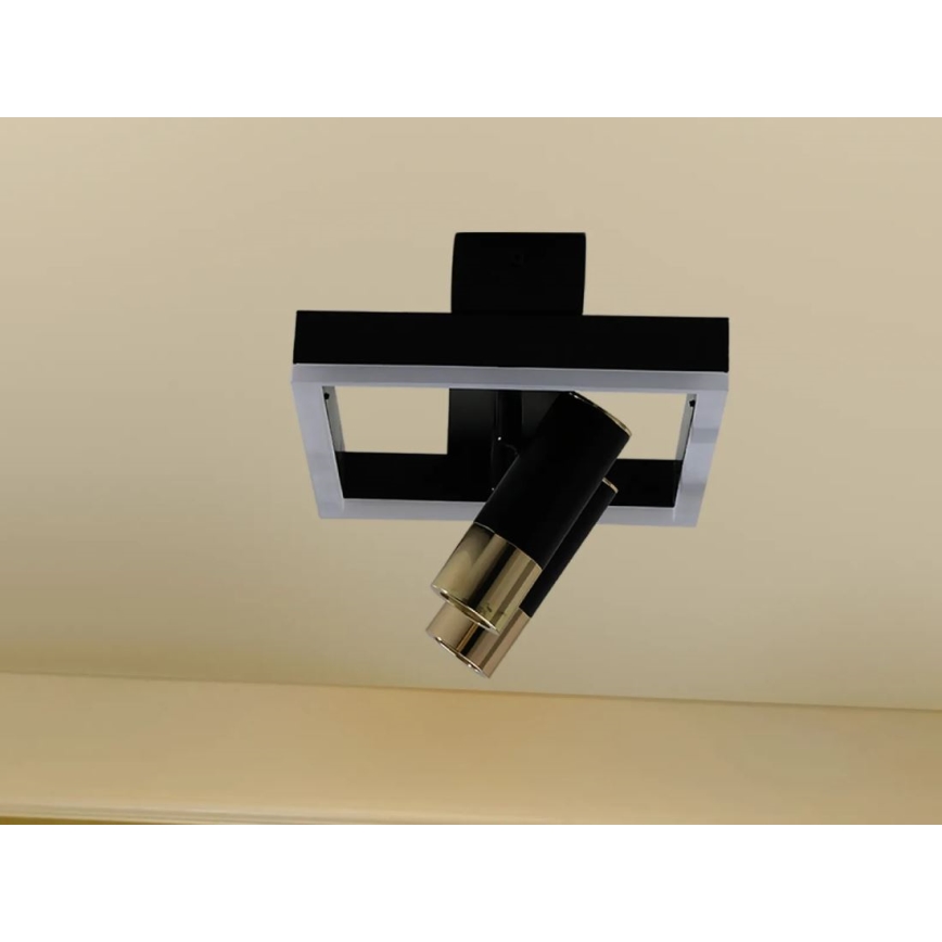 Plafonnier à intensité variable LED/50W/230V 3000-6500K noir + télécommande