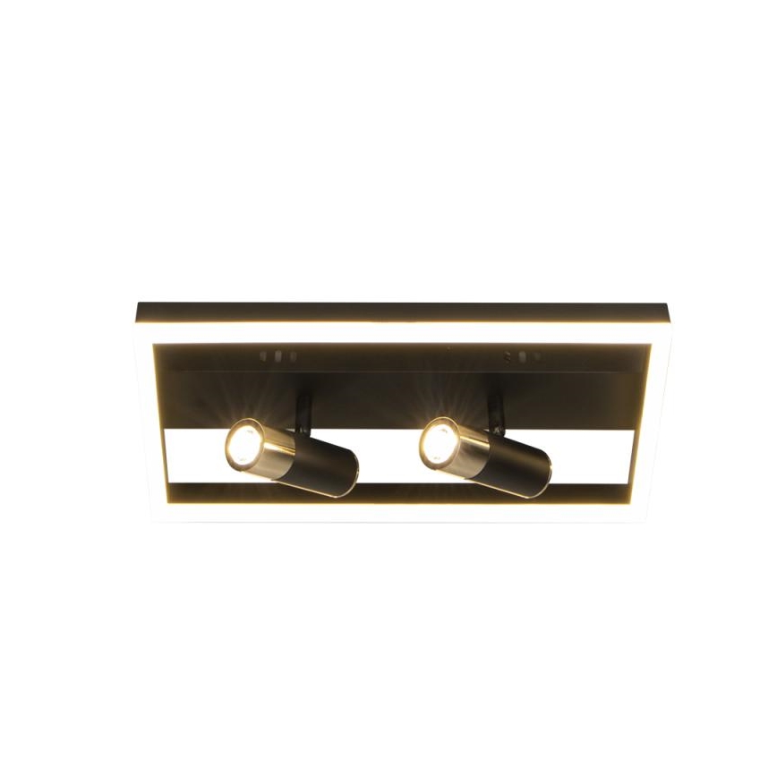 Plafonnier à intensité variable LED/50W/230V 3000-6500K noir + télécommande