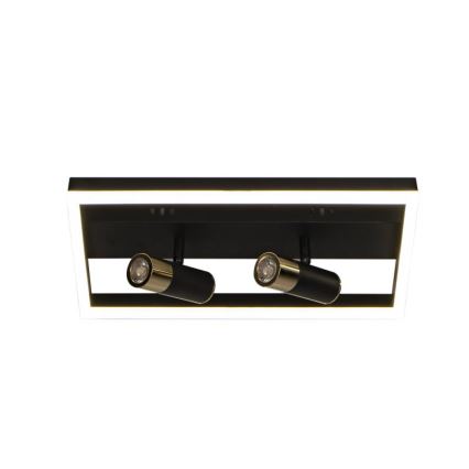 Plafonnier à intensité variable LED/50W/230V 3000-6500K noir + télécommande