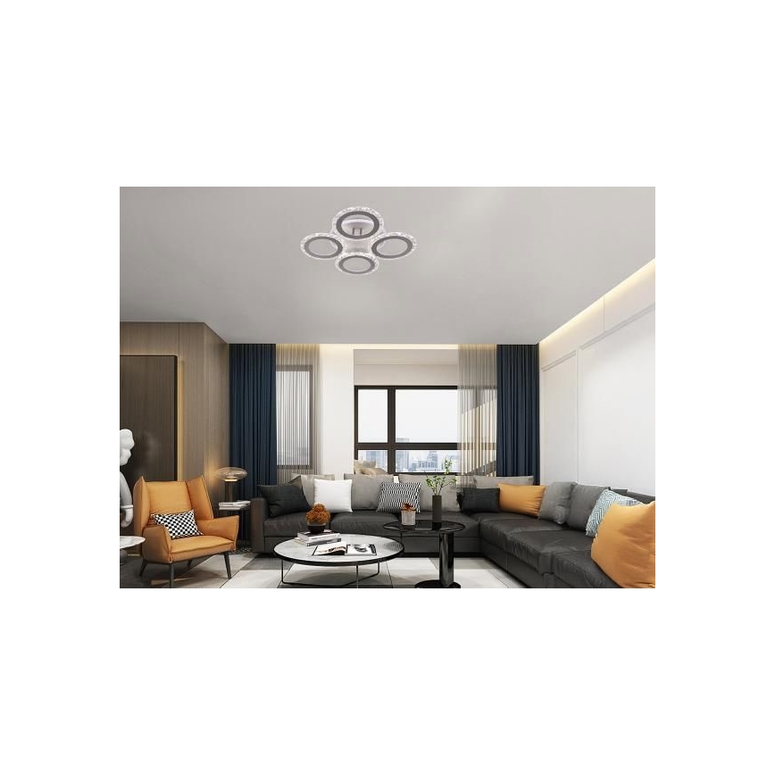 Plafonnier à intensité variable LED/55W/230V 3000-6500K + Télécommande