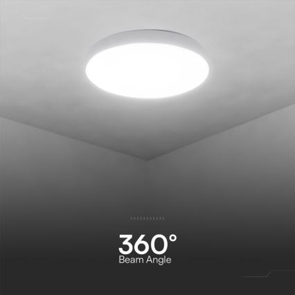 Plafonnier à intensité variable LED/60W/230V 3000-6500K 49,5 cm blanc + télécommande