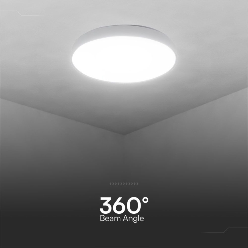 Plafonnier à intensité variable LED/60W/230V 3000-6500K 49,5 cm blanc + télécommande