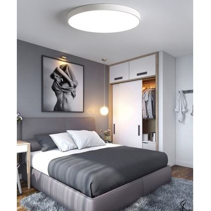 Plafonnier à intensité variable LED/60W/230V 3000-6500K d. 60 cm blanc + Télécommande