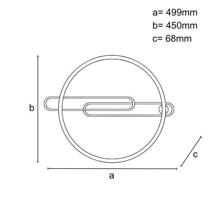 Plafonnier à intensité variable LED/60W/230V 3000-6500K noir + télécommande