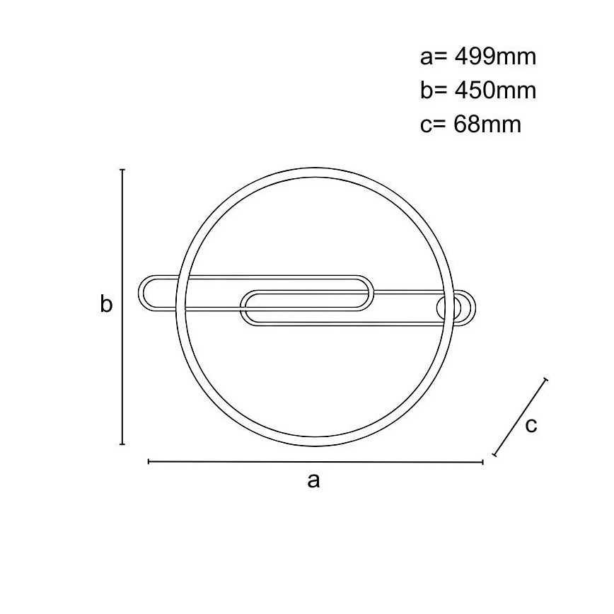 Plafonnier à intensité variable LED/60W/230V 3000-6500K noir + télécommande
