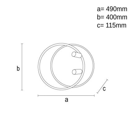 Plafonnier à intensité variable LED/65W/230V 3000-6500K blanc + télécommande