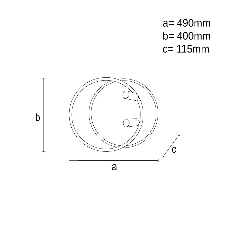 Plafonnier à intensité variable LED/65W/230V 3000-6500K blanc + télécommande