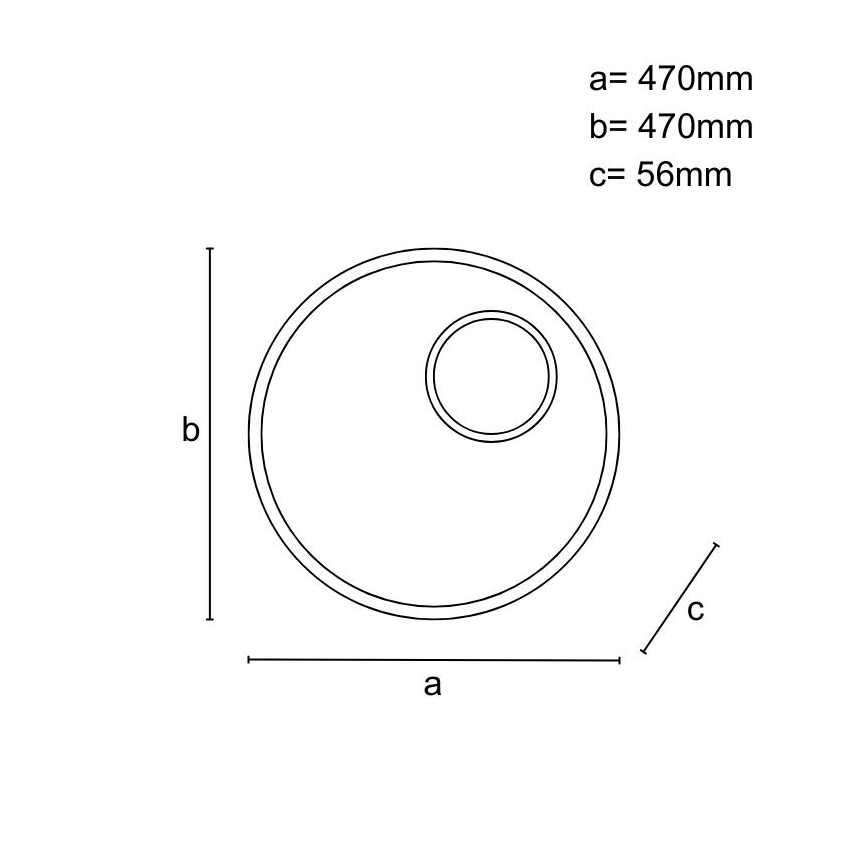 Plafonnier à intensité variable LED/65W/230V 3000-6500K marron + télécommande