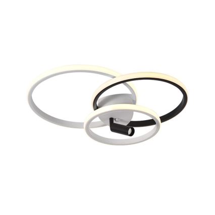 Plafonnier à intensité variable LED/70W/230V 3000-6500K blanc/noir + télécommande