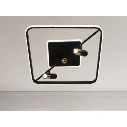 Plafonnier à intensité variable LED/70W/230V 3000-6500K noir + Télécommande