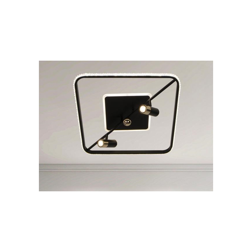 Plafonnier à intensité variable LED/70W/230V 3000-6500K noir + Télécommande