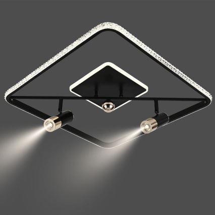 Plafonnier à intensité variable LED/70W/230V 3000-6500K noir + Télécommande