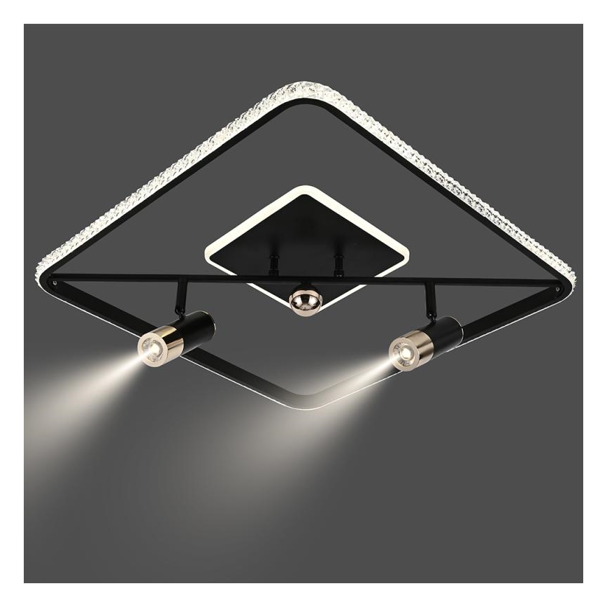 Plafonnier à intensité variable LED/70W/230V 3000-6500K noir + Télécommande