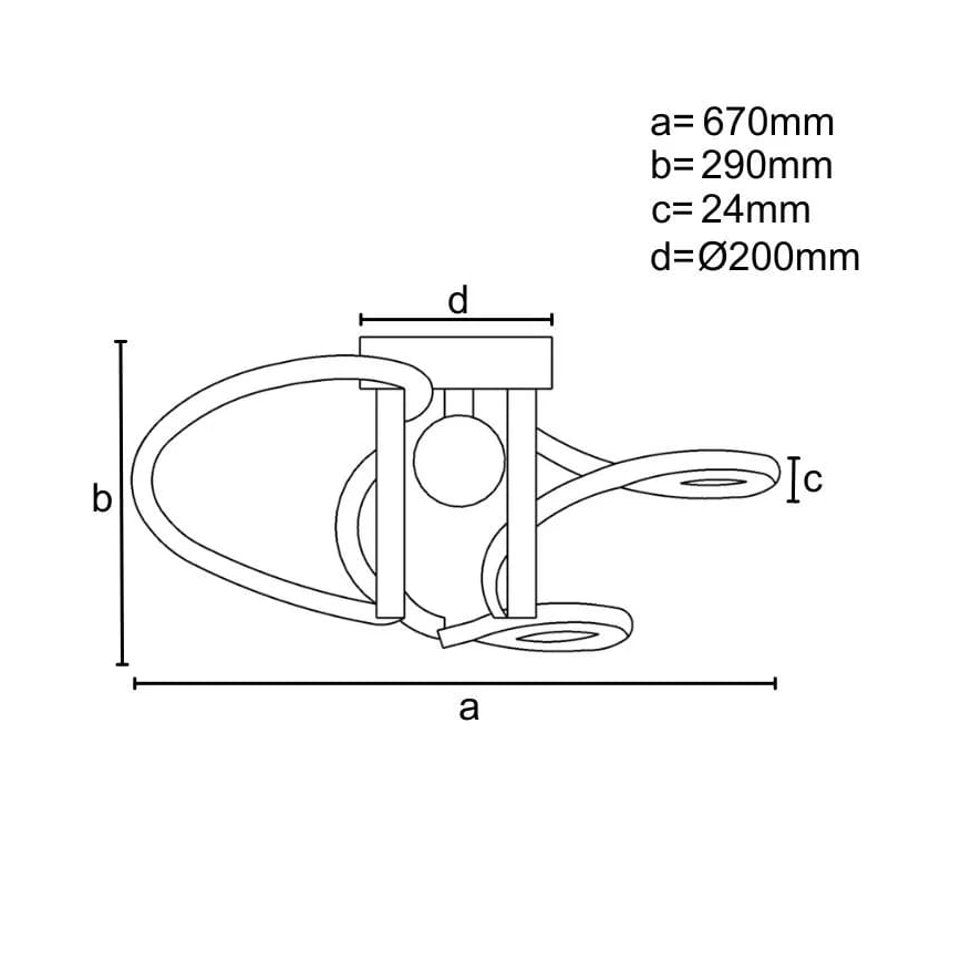 Plafonnier à intensité variable LED/70W/230V 3000-6500K + télécommande