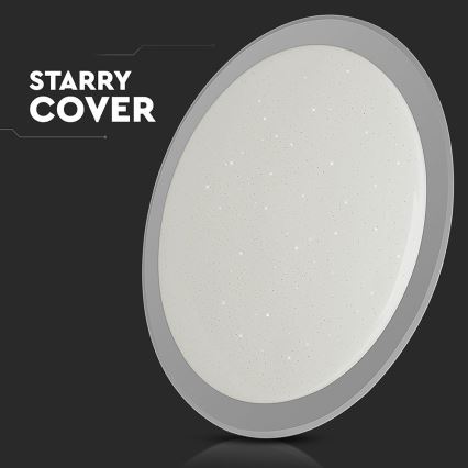 Plafonnier à intensité variable LED/72W/230V 3000-6500K d. 67 cm blanc + télécommande