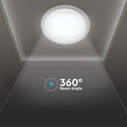 Plafonnier à intensité variable LED/72W/230V 3000-6500K d. 67 cm blanc + télécommande