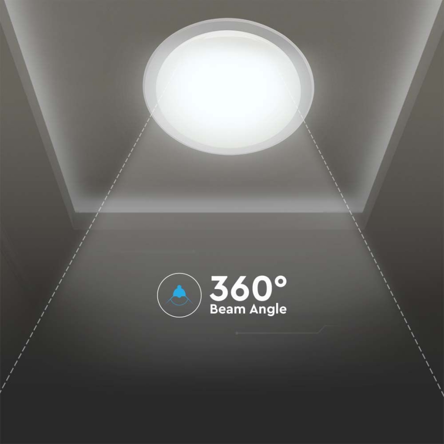 Plafonnier à intensité variable LED/72W/230V 3000-6500K d. 67 cm blanc + télécommande