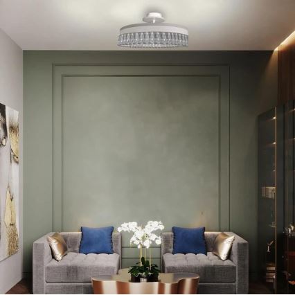 Plafonnier en cristal à intensité variable LED/75W/230V 3000-6500K blanc + télécommande