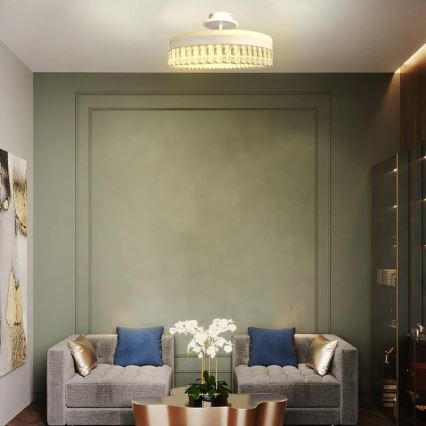 Plafonnier en cristal à intensité variable LED/75W/230V 3000-6500K blanc + télécommande