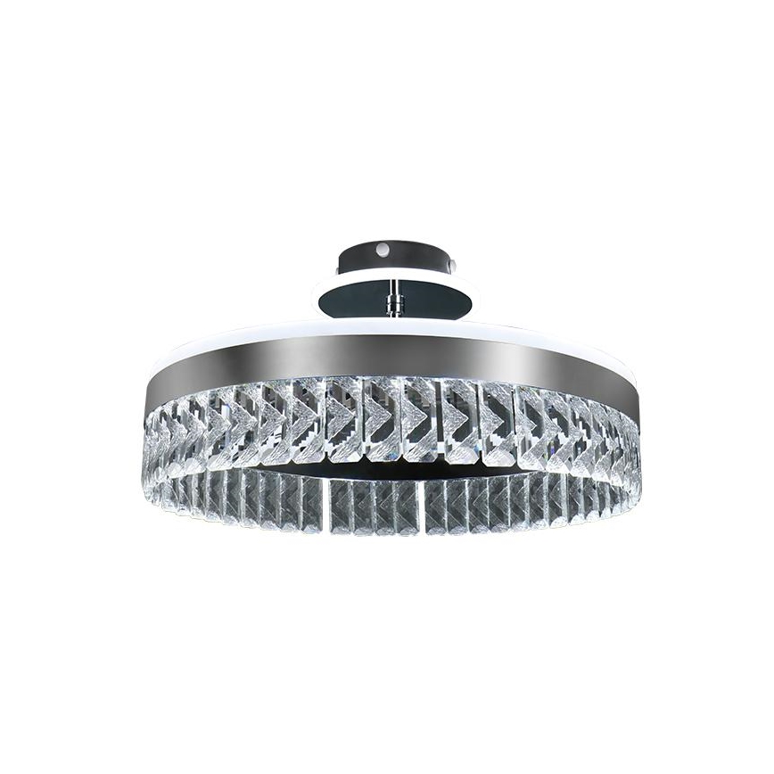 Suspension en cristal en saillie  à intensité variable LED/75W/230V 3000-6500K chrome mat + télécommande