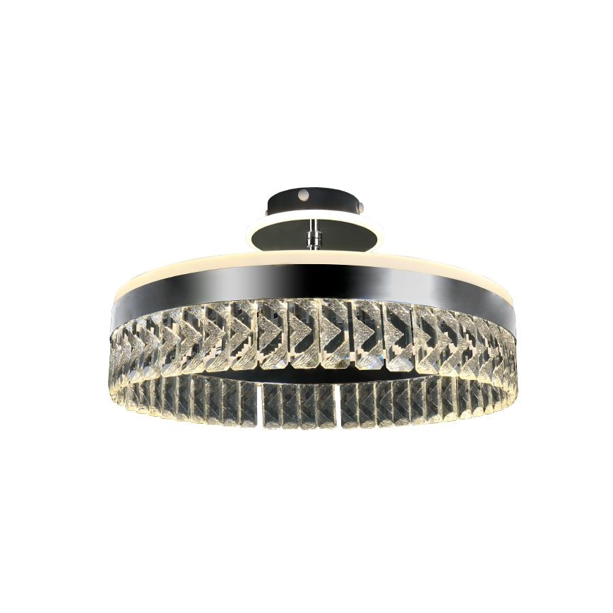 Suspension en cristal en saillie  à intensité variable LED/75W/230V 3000-6500K chrome mat + télécommande
