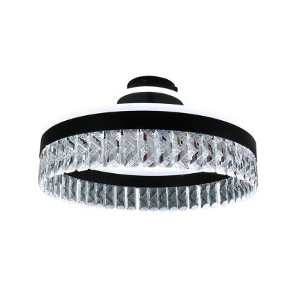 Plafonnier en cristal à intensité variable LED/75W/230V 3000-6500K noir + télécommande