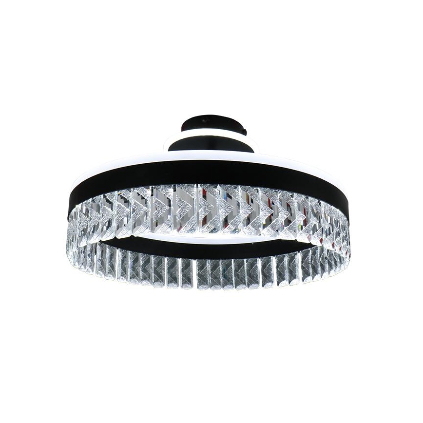 Plafonnier en cristal à intensité variable LED/75W/230V 3000-6500K noir + télécommande