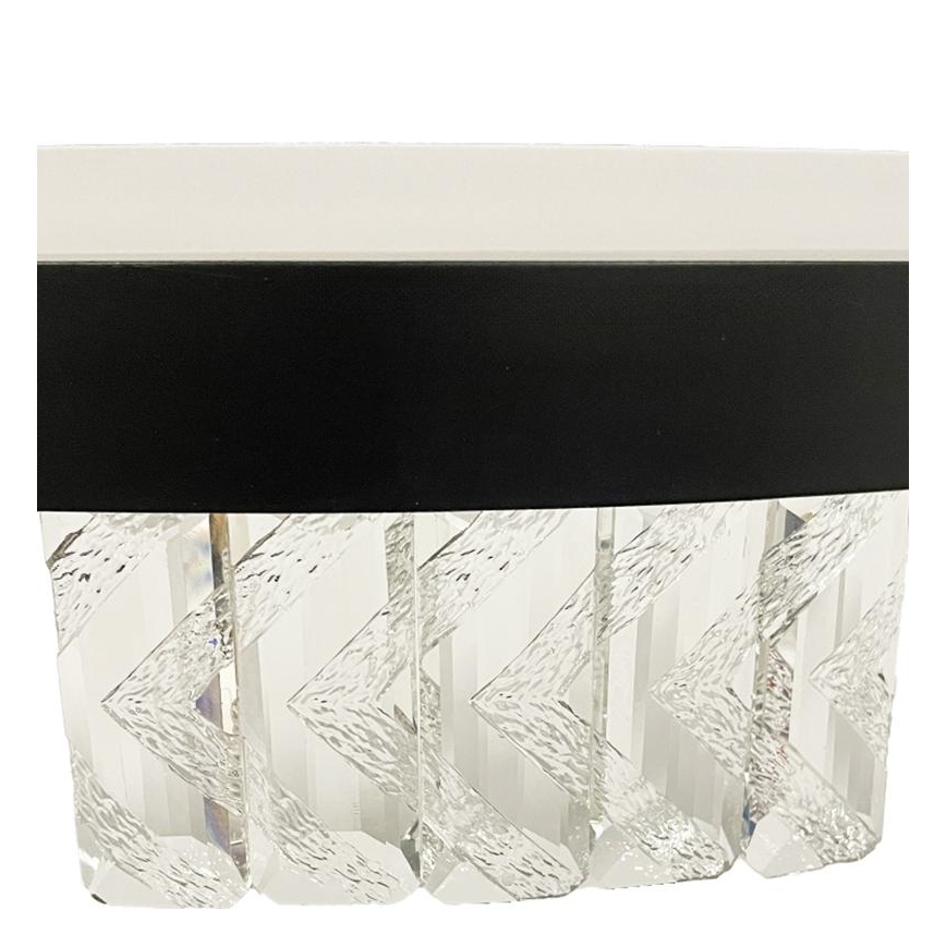 Plafonnier en cristal à intensité variable LED/75W/230V 3000-6500K noir + télécommande