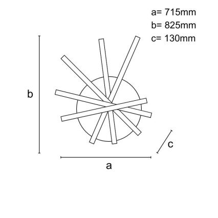 Plafonnier à intensité variable LED/75W/230V 3000-6500K + télécommande