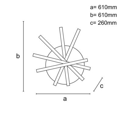 Plafonnier à intensité variable LED/75W/230V 3000-6500K + télécommande