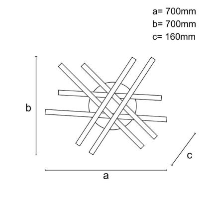 Plafonnier à intensité variable LED/90W/230V 3000-6500K + télécommande