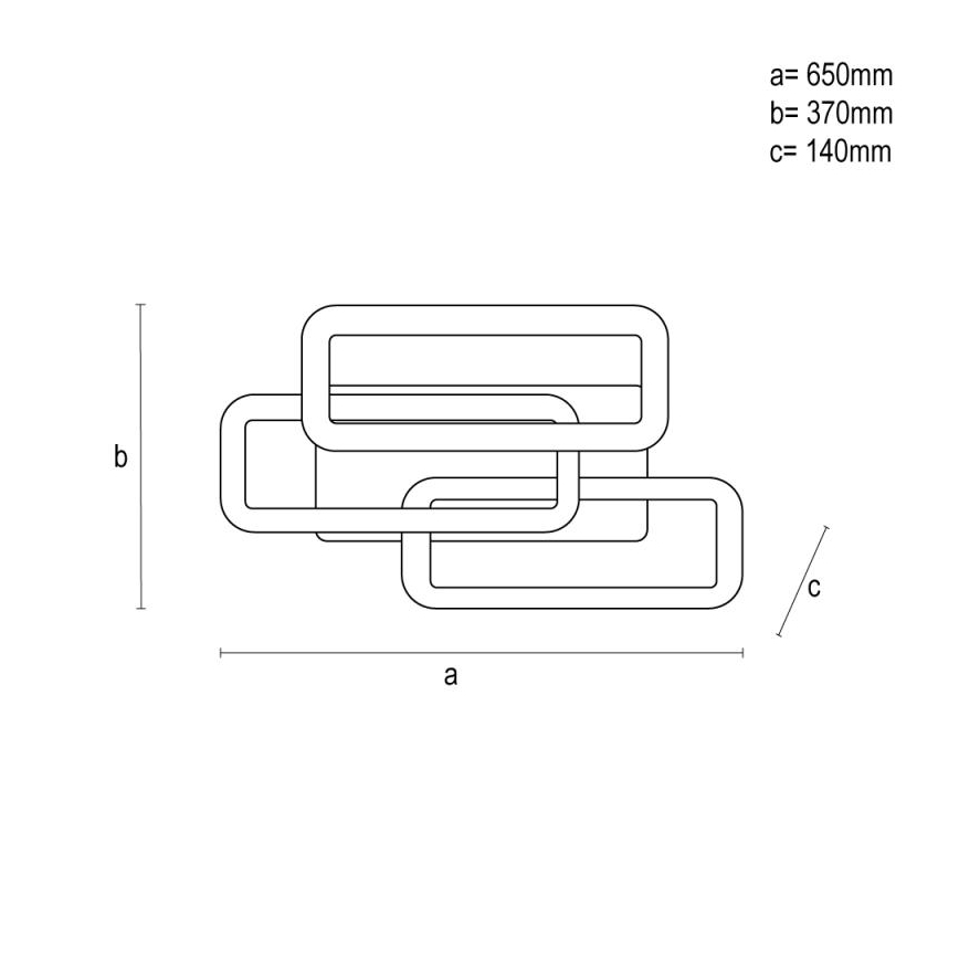 Plafonnier à intensité variable LED/90W/230V 3000-6500K + Télécommande