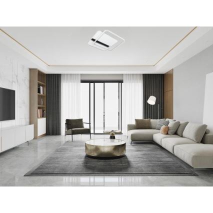 Plafonnier à intensité variable LED/95W/230V 3000-6500K blanc + télécommande