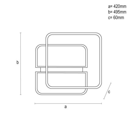 Plafonnier à intensité variable LED/95W/230V 3000-6500K blanc + télécommande