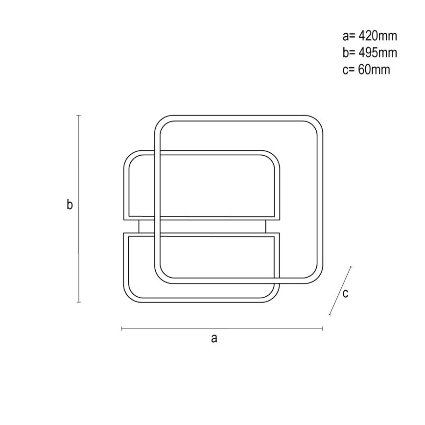 Plafonnier à intensité variable LED/95W/230V 3000-6500K blanc + télécommande