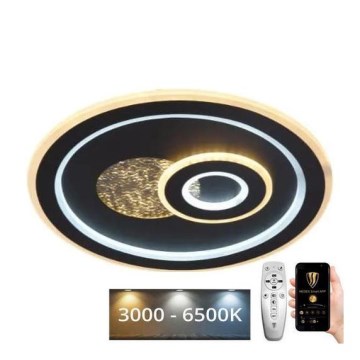 Plafonnier à intensité variable LED/95W/230V 3000-6500K noir + télécommande