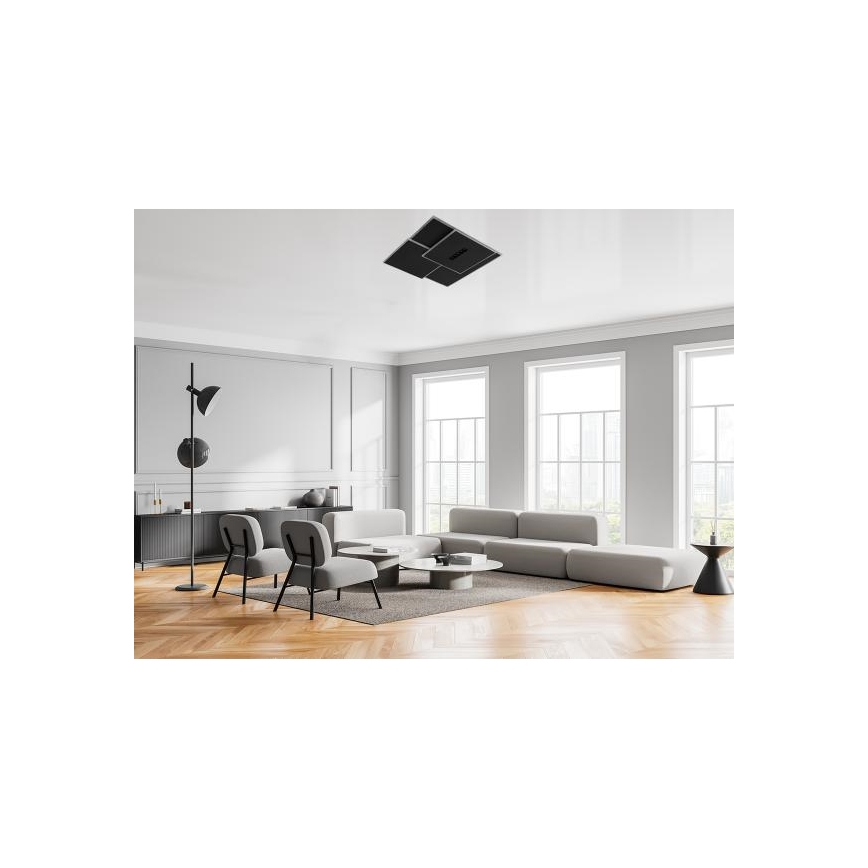 Plafonnier à intensité variable LED/95W/230V 3000-6500K noir + télécommande