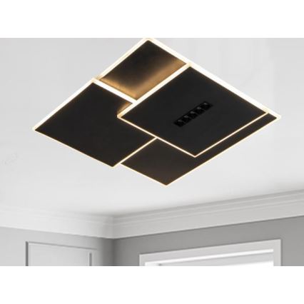 Plafonnier à intensité variable LED/95W/230V 3000-6500K noir + télécommande