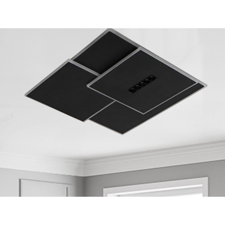 Plafonnier à intensité variable LED/95W/230V 3000-6500K noir + télécommande