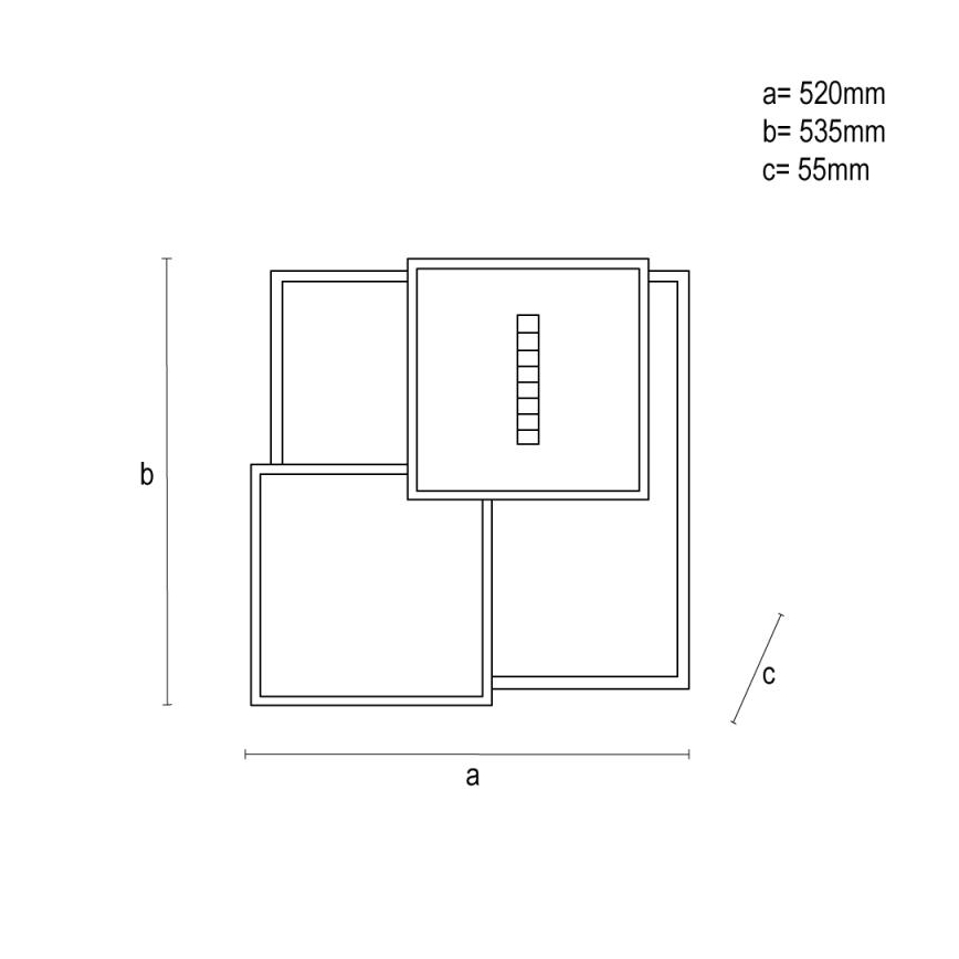 Plafonnier à intensité variable LED/95W/230V 3000-6500K noir + télécommande