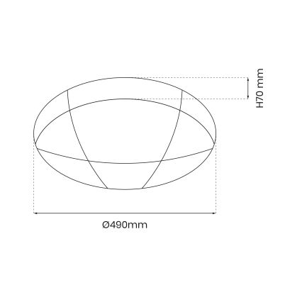 Plafonnier à intensité variable LED BOB LED/40W/230V 3000-6000K + télécommande