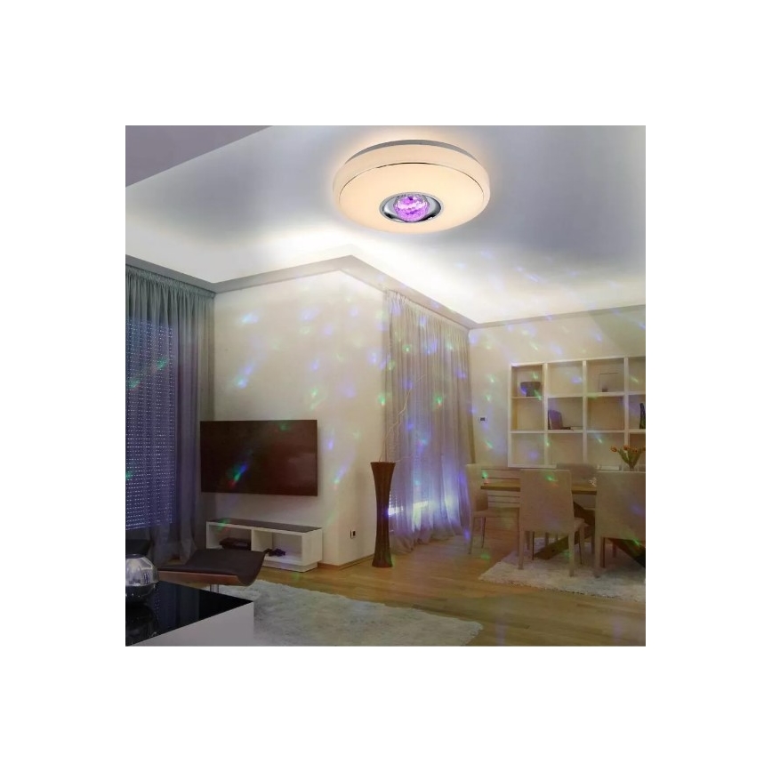 Plafonnier à intensité variable LED RGB MAGIC DISCO LED/18W/230V + Télécommande