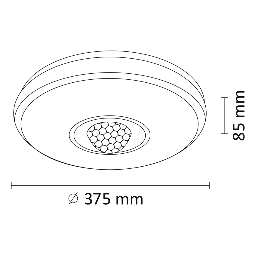 Plafonnier à intensité variable LED RGB MAGIC DISCO LED/18W/230V + Télécommande