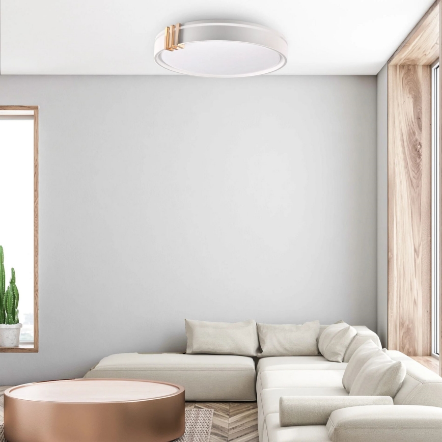 Plafonnier à intensité variable salle de bain ARLETTA LED/72W/230V d. 48 cm 3000-6000K IP44 + télécommande