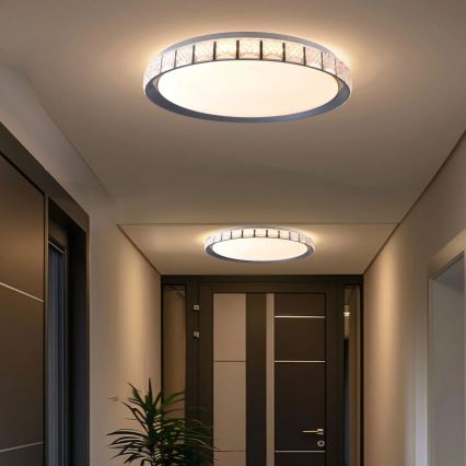 Plafonnier à intensité variable salle de bain NINA LED/72W/230V d. 49 cm 3000-6000K IP44 + télécommande