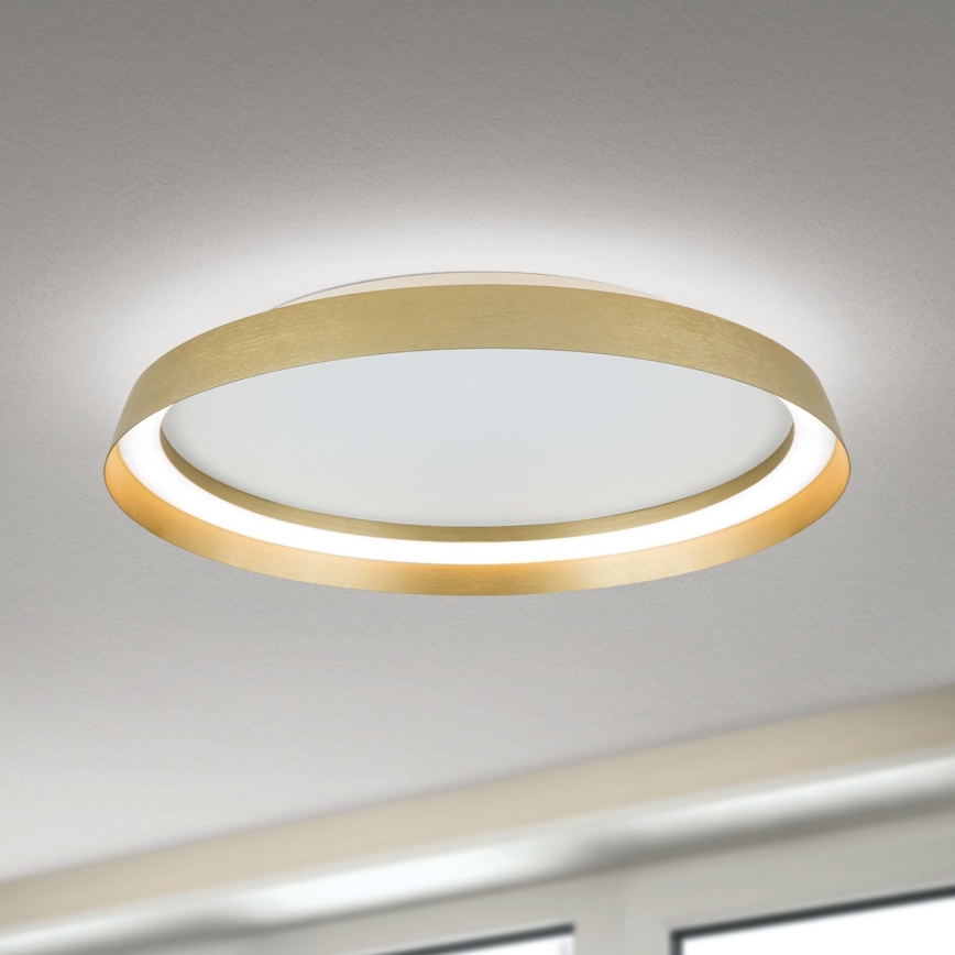 Plafonnier à intensité variable MANTA LED/38W/230V 2700/3000/4000K d. 45 cm doré