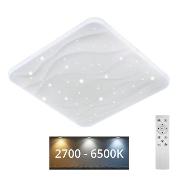 Plafonnier à intensité variable NERIS LED/36W/230V 2700-6500K 43x43 cm + télécommande