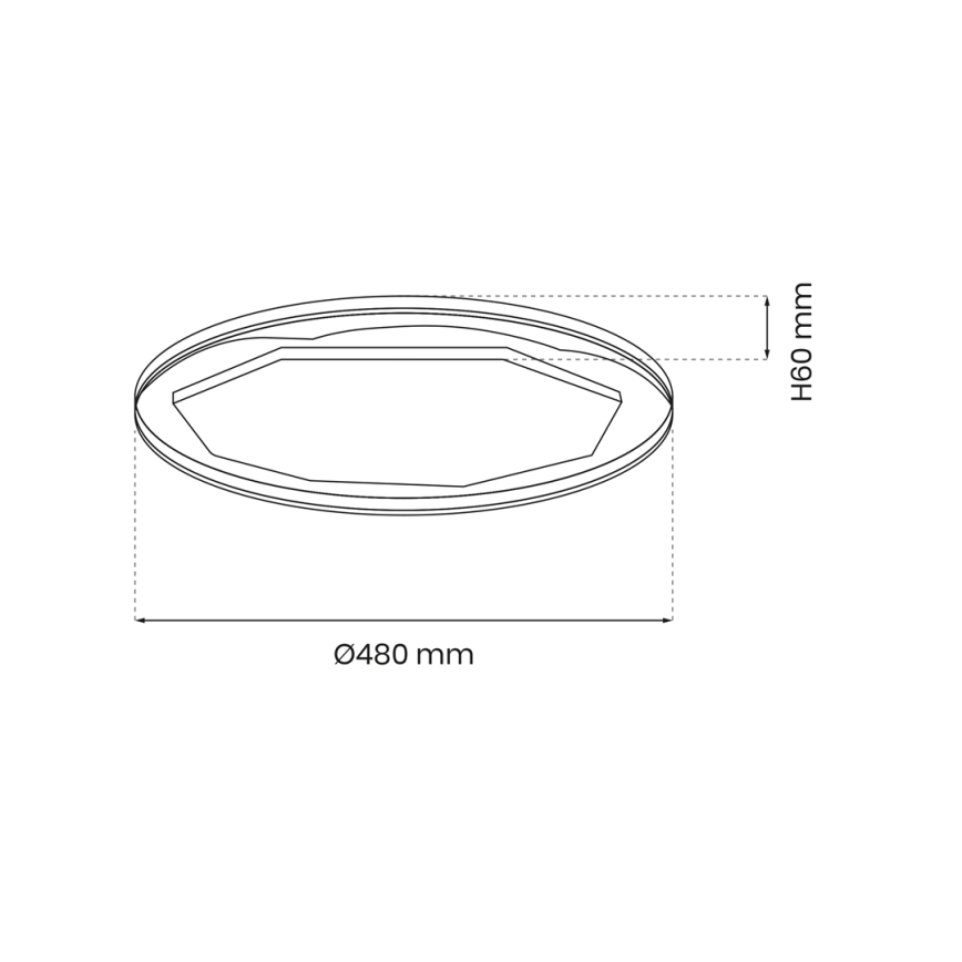 Plafonnier à intensité variable OPTIMA LED/52W/230V 3000-6000K + Télécommande